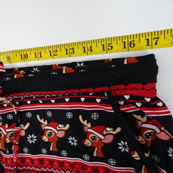 Rudolph Red Nose Reindeer Joggers JUNIOR SIZE XL 15-17 Christmas Pajama Pants PJ - Picture 3 of 4